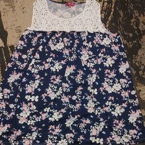 Floral Lace Top  Sz 1X